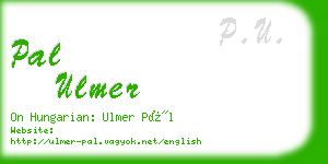 pal ulmer business card